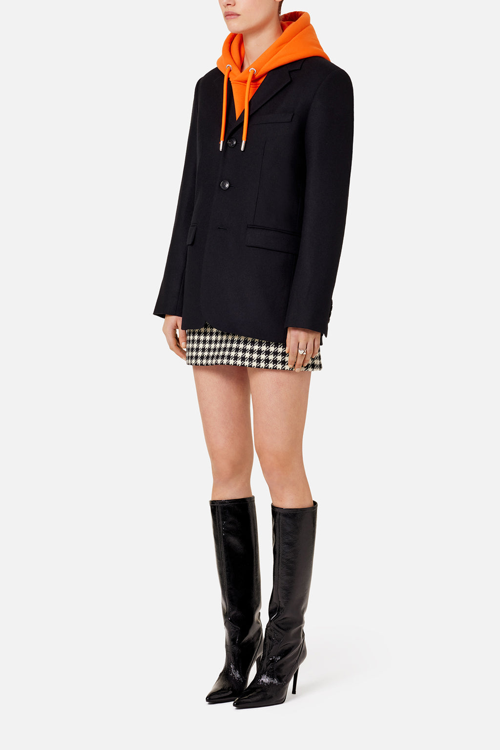 Three Buttons Jacket Black