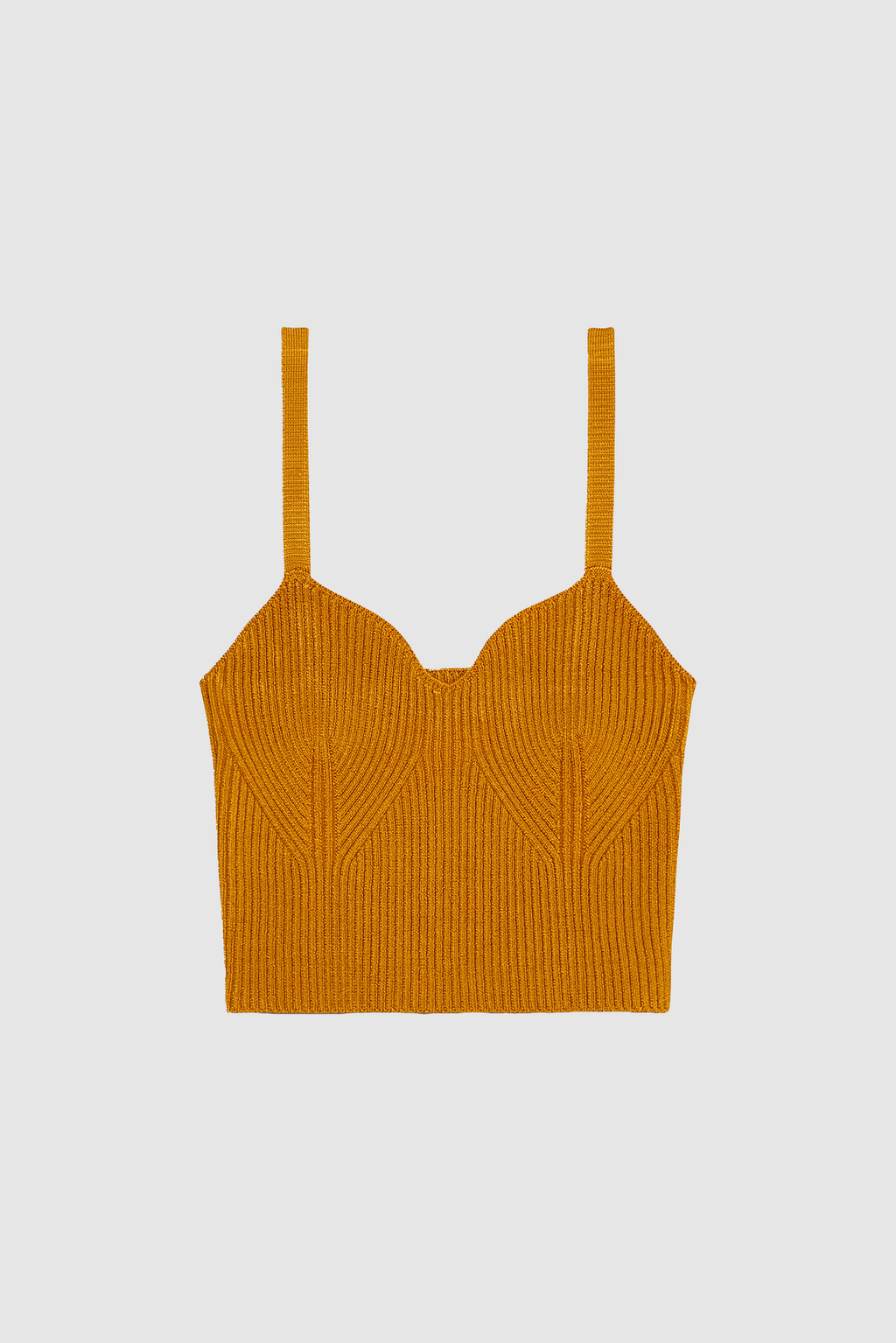 Ribbed Sweetheart Bralette Black