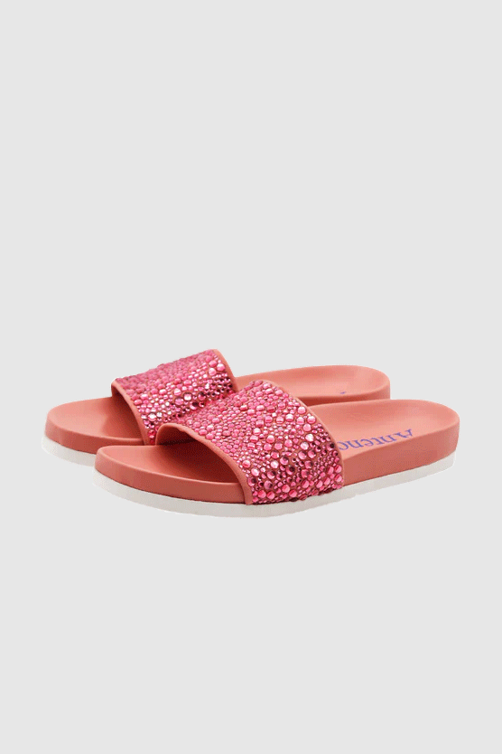 Audry Slides Camoscio Pink