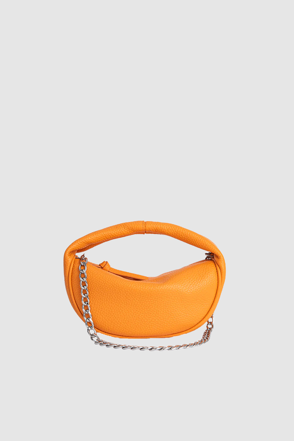Baby Cush Orange Flat Grain Leather