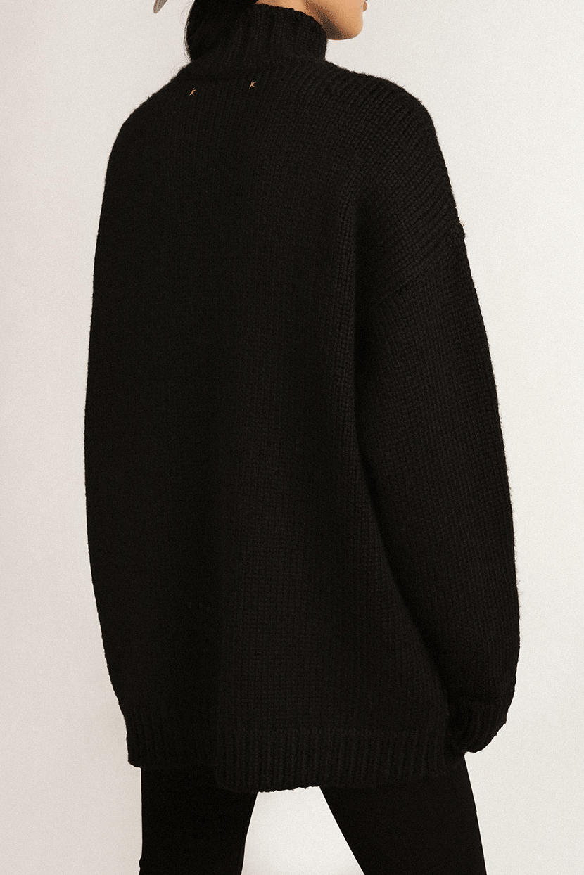 Journey Knit Boxy Sweater Black