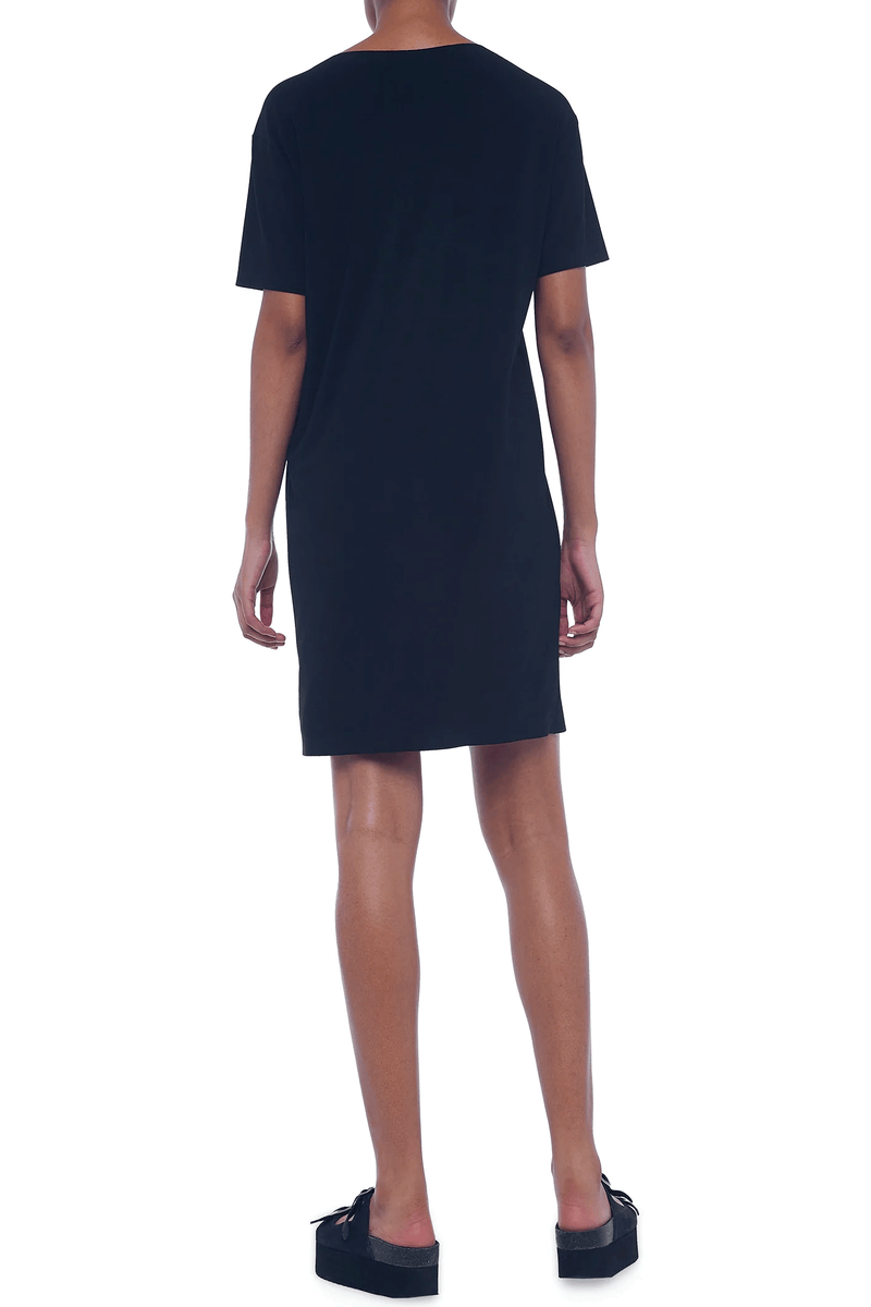 Short Boxy Dress Black