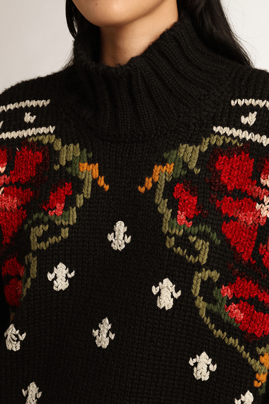 Journey Knit Boxy Sweater Black