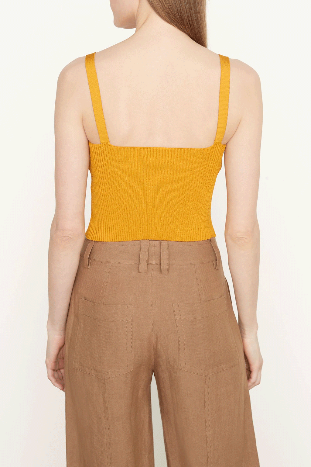 Ribbed Sweetheart Bralette Papaya