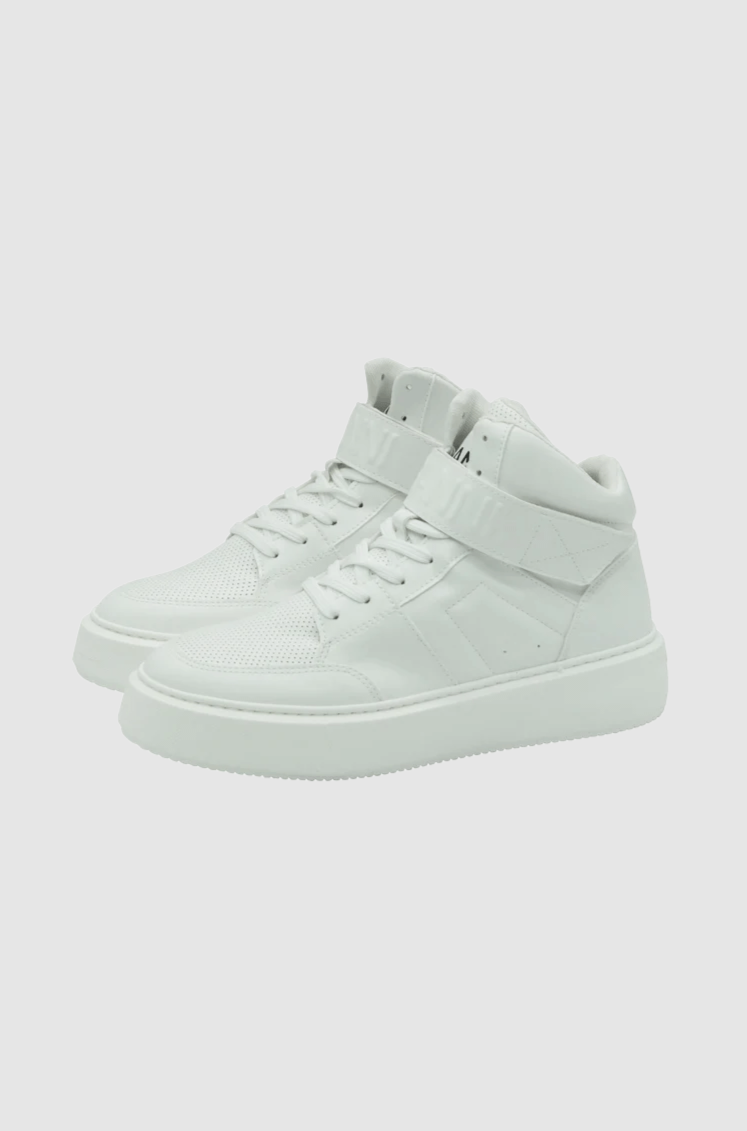 High Top Sporty Sneaker Egret