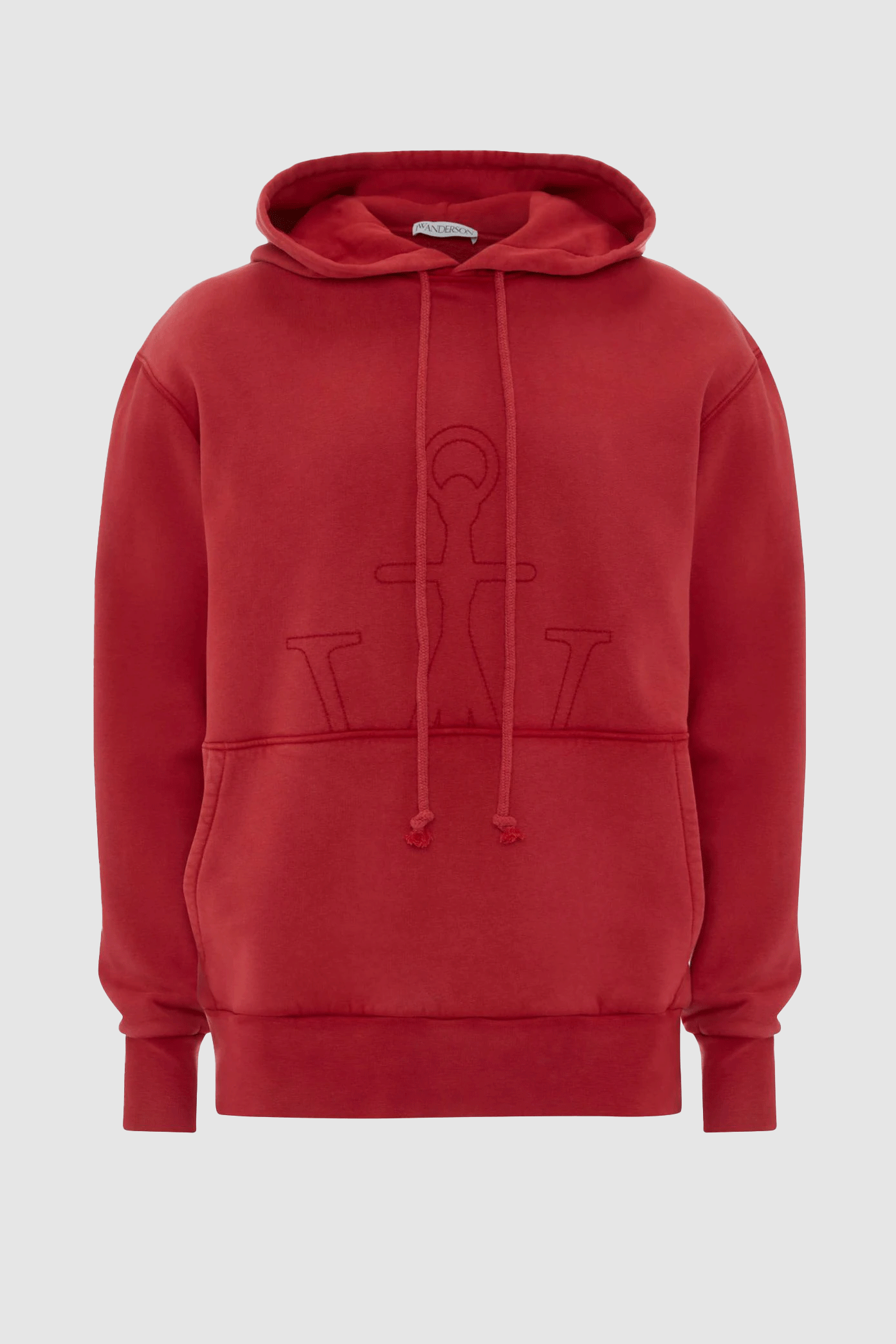 JWA Embroidered Hoodie Red
