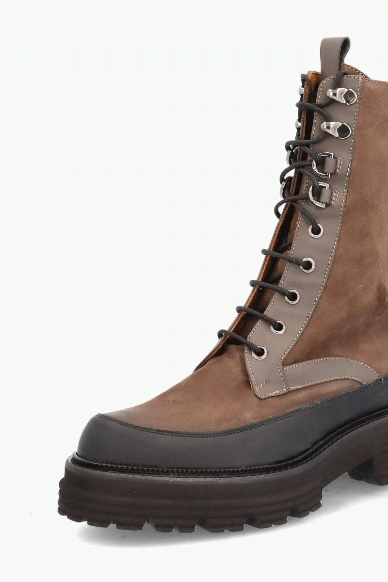 Fango Lace-Up Boots Brown