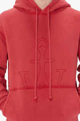 JWA Embroidered Hoodie Red