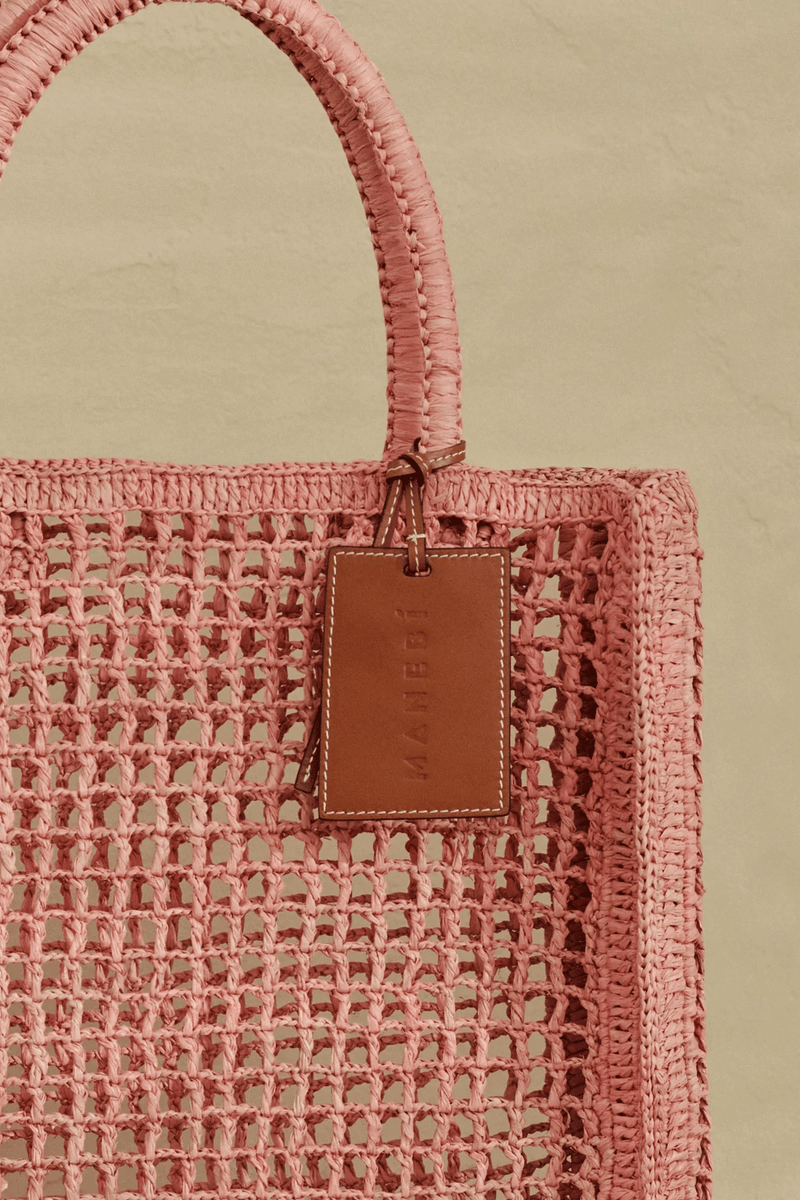 Raffia Net Bag Pink