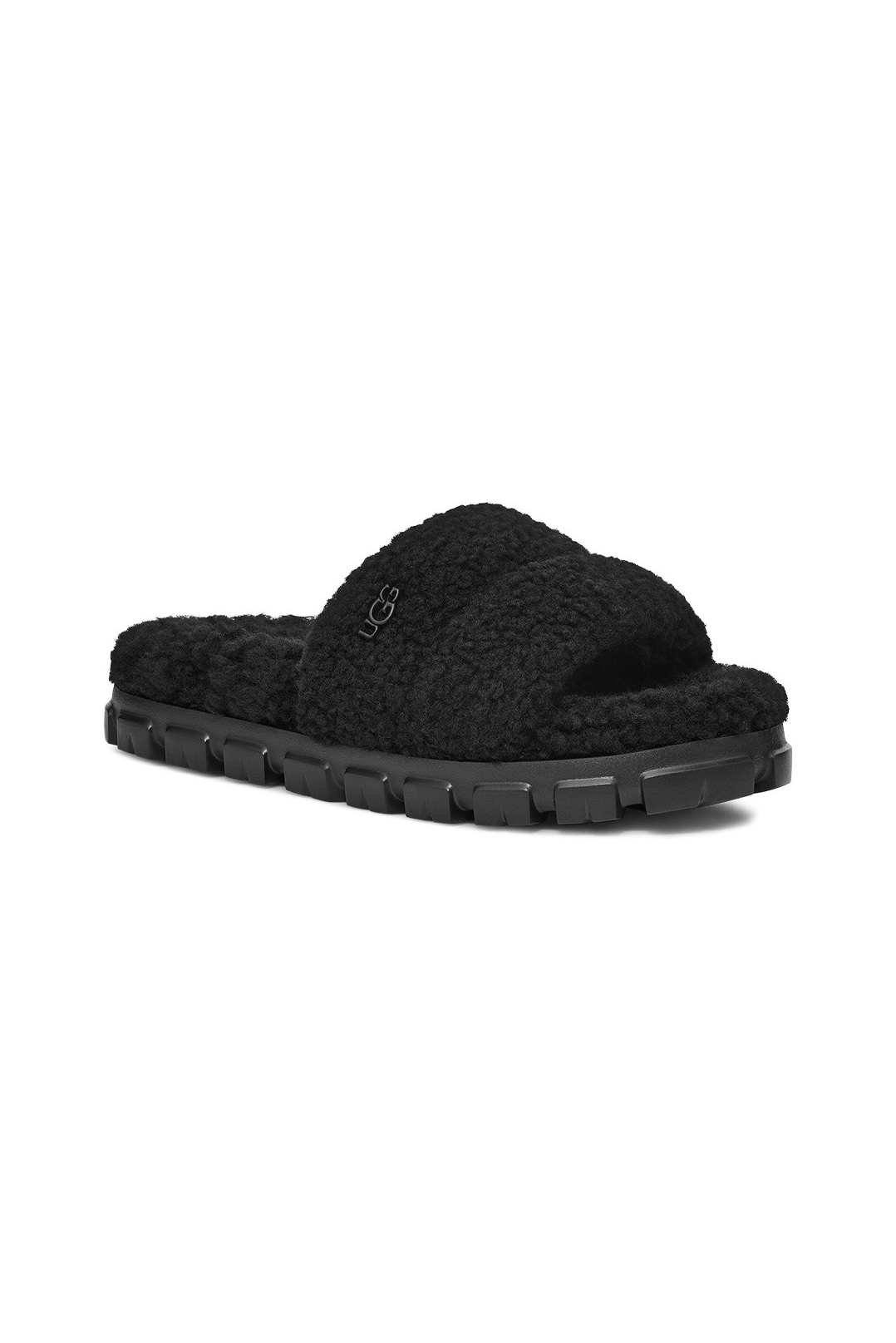Cozetta Curly Slides Black