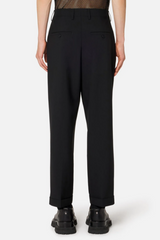 Carrot Fit Trousers Black