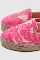 Espadrilles Cotton Crochet Yucatan Bold Pink