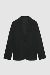 Two Buttons Jacket Black